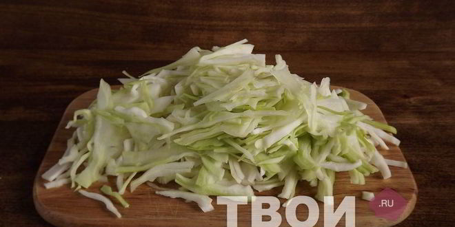 Рецепт капусты, тушеной с курицей