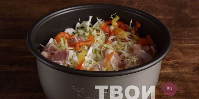 Рецепт капусты, тушеной с курицей