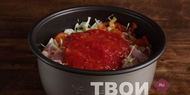 Рецепт капусты, тушеной с курицей