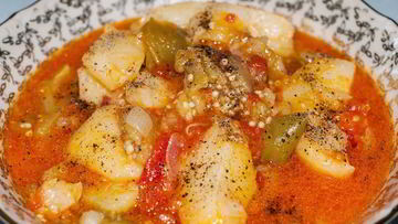 Рецепт Картошки, тушенной с баклажанами