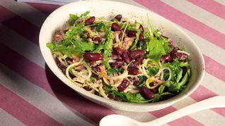 Рецепт Красной фасоли с тунцом и лапшой