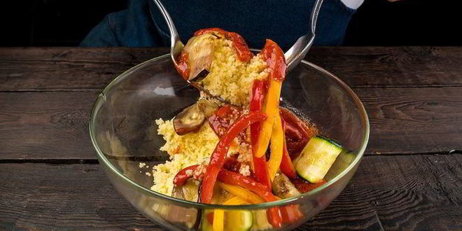 Рецепт кускуса с жареными овощами