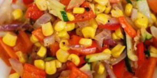 Рецепт летних жареных овощей