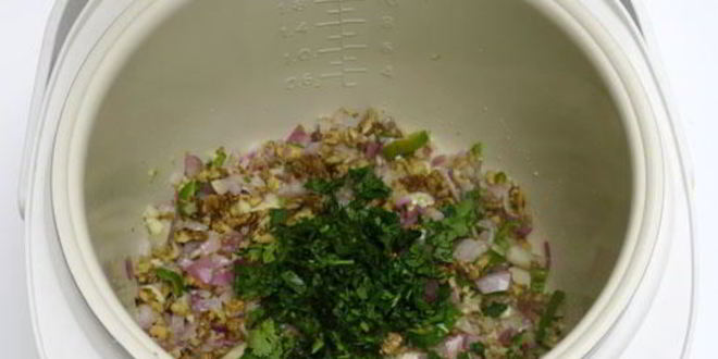 Рецепт лобио с грецкими орехами в мультиварке