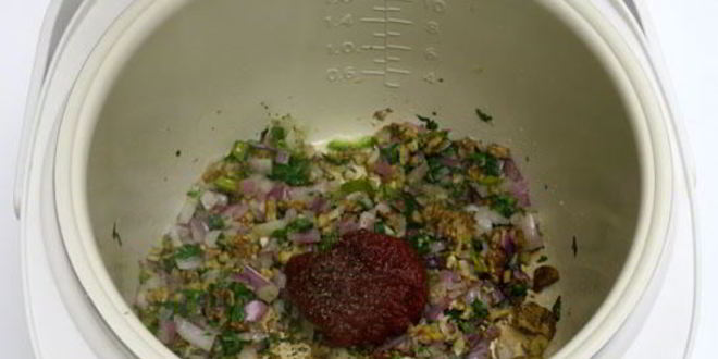 Рецепт лобио с грецкими орехами в мультиварке