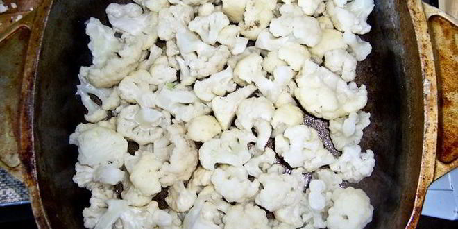 Рецепт мусаки из цветной капусты с мясом и грибами