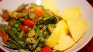 Рецепт Овощей, жареных на сковороде