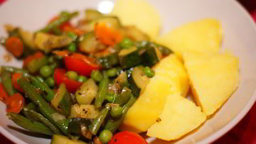 Рецепт Овощей, жареных на сковороде