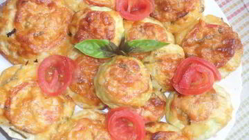 Рецепт Патиссонов, фаршированных курицей