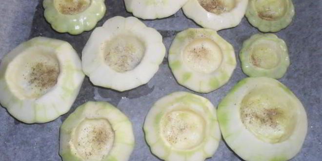 Рецепт патиссонов, фаршированных курицей