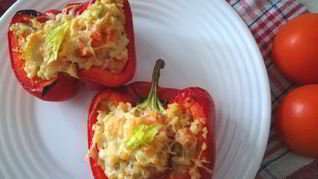 Рецепт Перцев, фаршированных булгуром и овощами