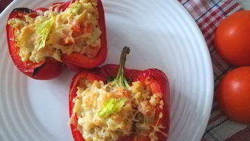 Рецепт Перцев, фаршированных булгуром и овощами