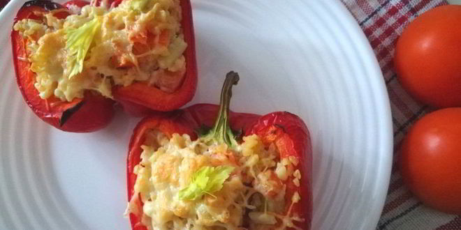 Рецепт перцев, фаршированных булгуром и овощами