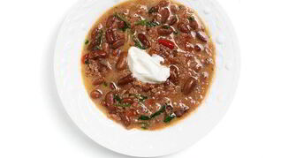 Рецепт Пестрой фасоли кидни со свининой