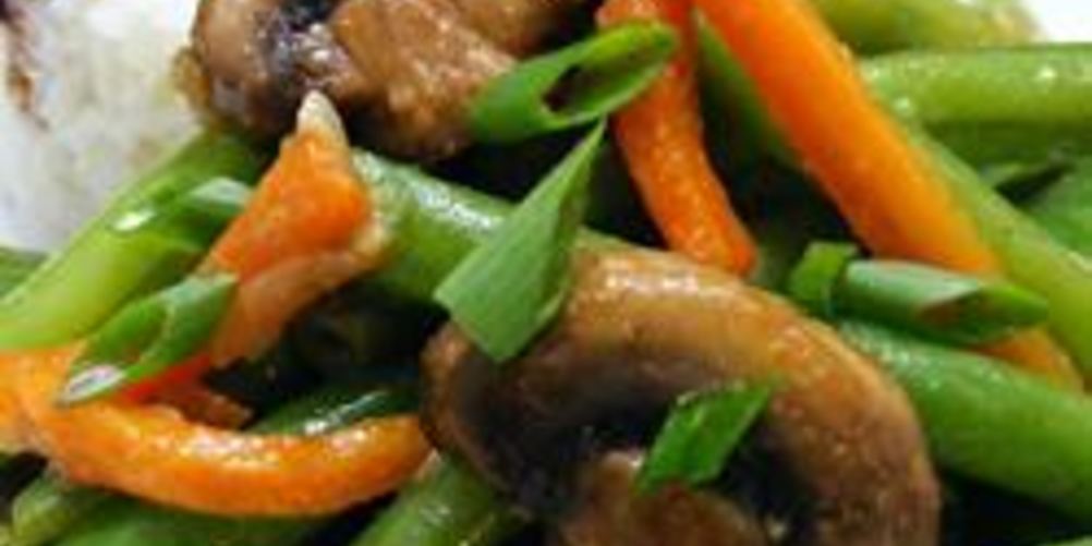 Как приготовить стручковую фасоль с шампиньонами