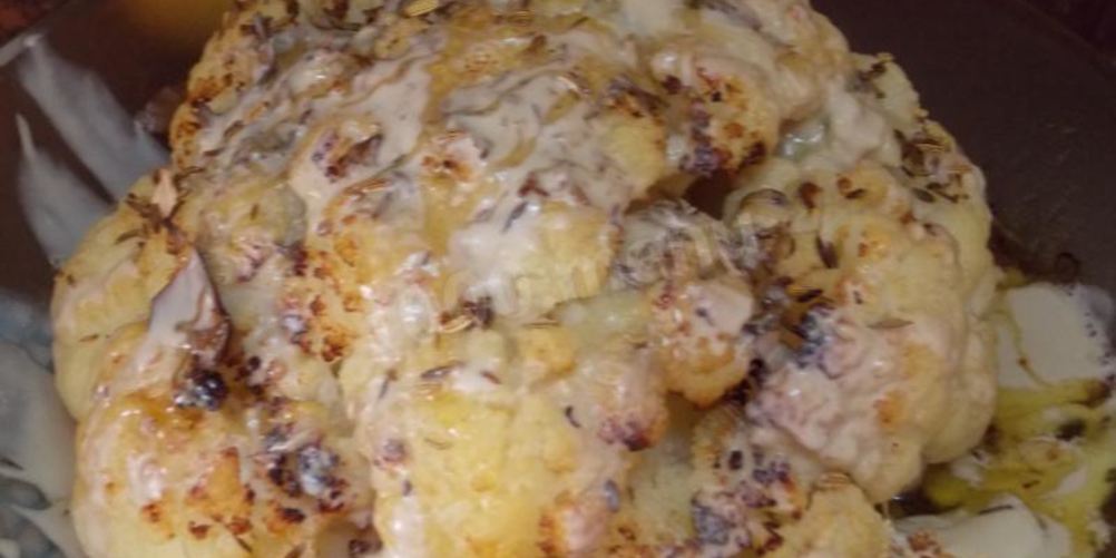 Как приготовить целиком запеченная цветная капуста в духовке