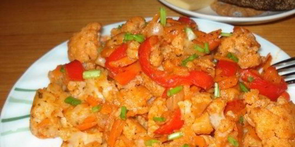 Как приготовить цветную капусту в томате