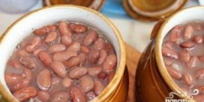 Рецепт тушеной фасоли в горшочке