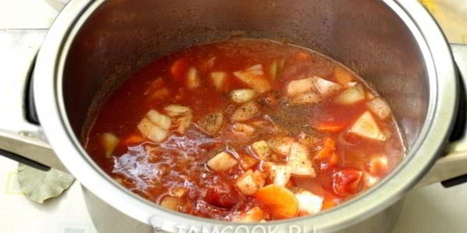 Рецепт тушеной картошки с говядиной в кастрюле