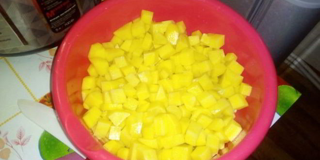 Рецепт тушеного картофеля с мясом в мультиварке