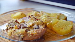 Рецепт Запеченной картошки со свининой