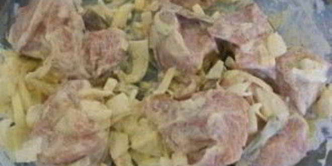 Рецепт запеченной картошки со свининой