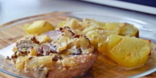 Рецепт запеченной картошки со свининой