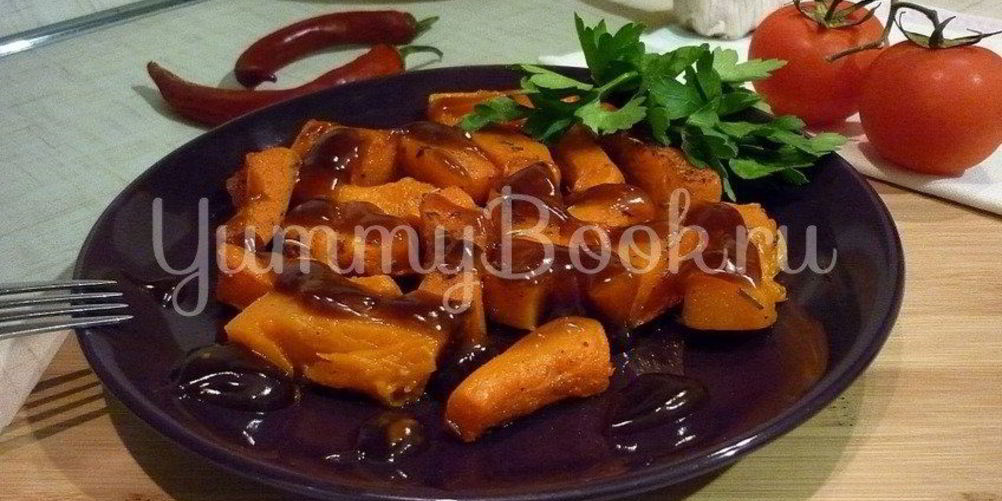 Как приготовить запеченную тыкву с соусом терияки