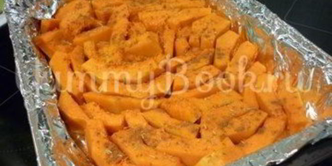 Рецепт запеченной тыквы с соусом терияки