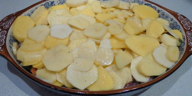 Рецепт запеченного картофеля с фаршем