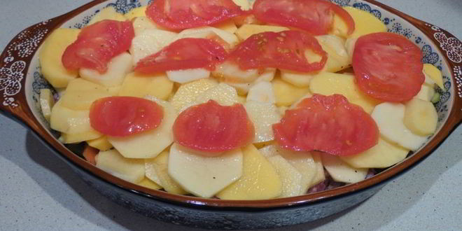 Рецепт запеченного картофеля с фаршем