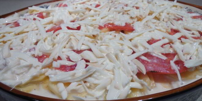 Рецепт запеченного картофеля с фаршем