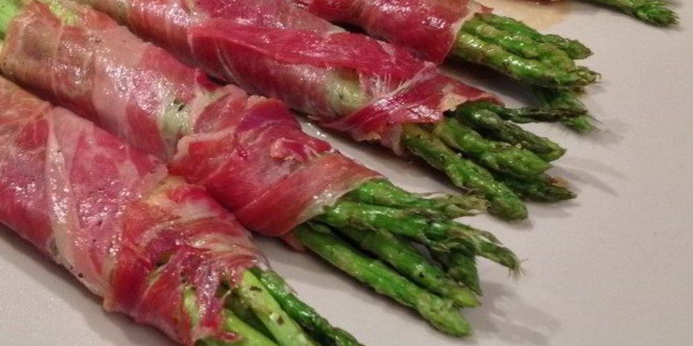 Как приготовить жареную спаржу с хамоном
