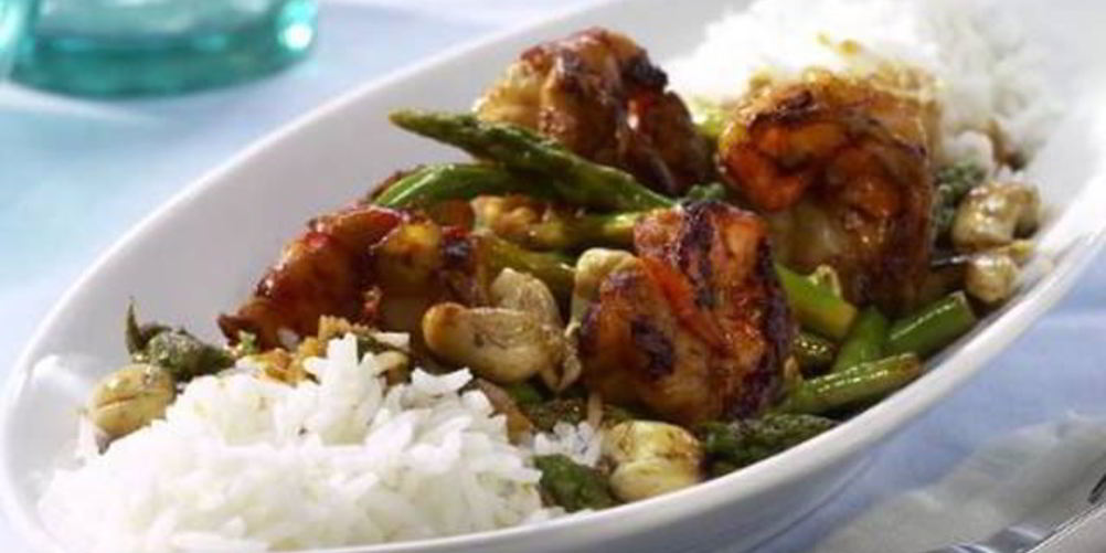 Как приготовить жареную тайскую спаржу с креветками