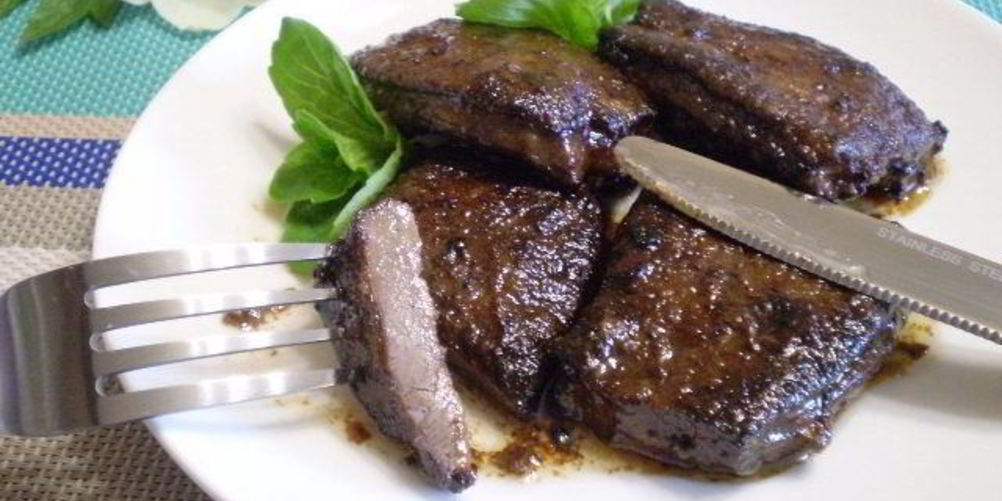 Как приготовить говяжью печень жареную