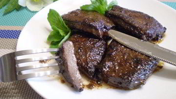 Рецепт Говяжьей печени жареной