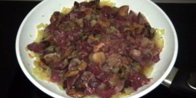 Рецепт гуся с гречкой, грибами и печенью в рукаве