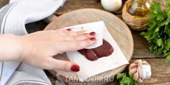 Рецепт индюшиной печени с персиками