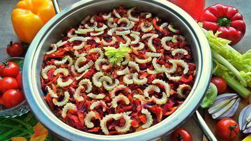 Рецепт Куриной печени с овощами и гречкой