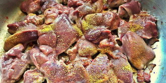 Рецепт куриной печени с овощами и гречкой