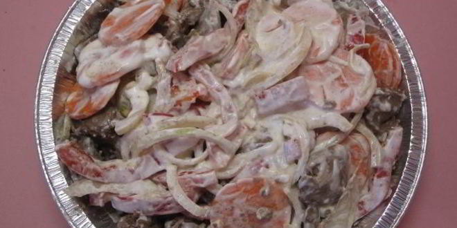 Рецепт куриной печени с овощами в духовке