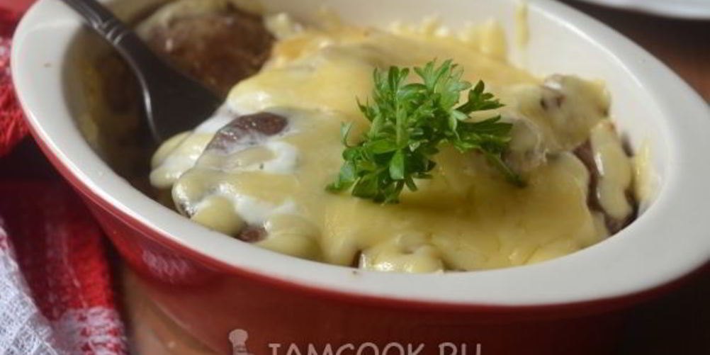 Как приготовить куриную печень запеченную с сыром