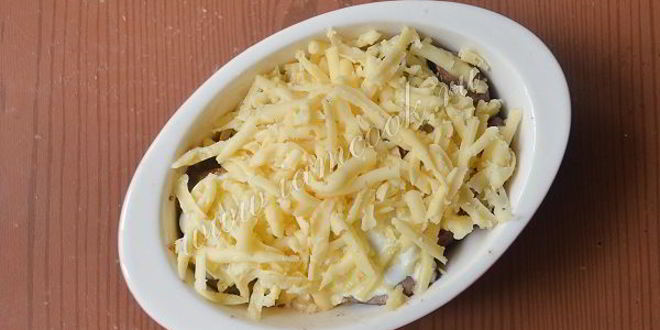 Рецепт куриной печени запеченной с сыром