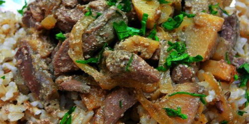 Как приготовить печень барашка с айвой