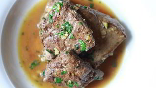 Рецепт Печени говяжья с петрушкой