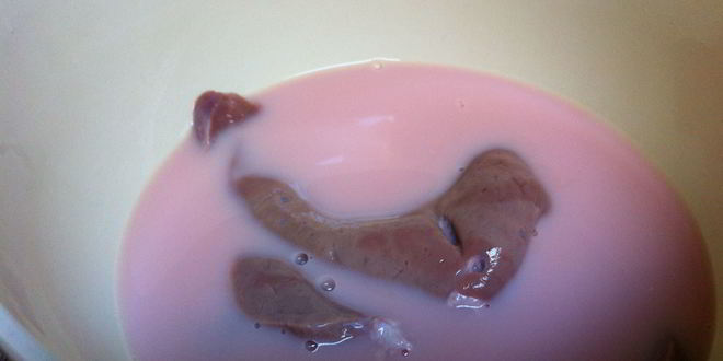 Рецепт печени говяжья запеченная в молоке