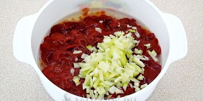 Рецепт печени куриной в яблочном соусе в микроволновке