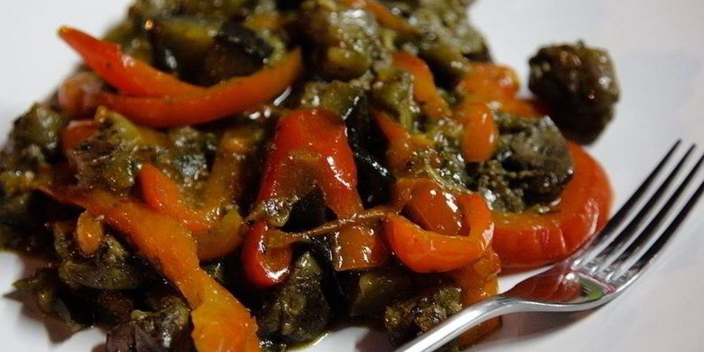 Как приготовить печень с болгарским перцем