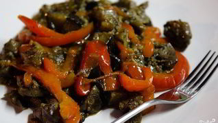 Рецепт Печени с болгарским перцем