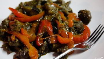 Рецепт Печени с болгарским перцем